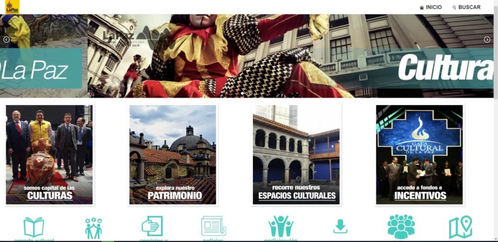 La cultura es un componente central del nuevo portal web del municipio de La Paz