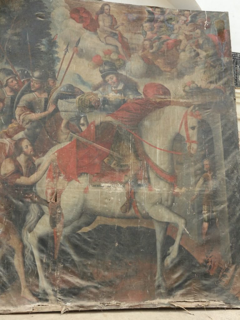 Restauran seis pinturas del siglo XVII creadas para el templo de Ilabaya