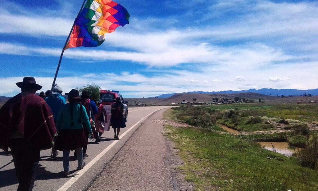 La marcha de Naciones Originarias y Pueblos Indígenas de Bolivia ingresará el lunes al centro de La Paz