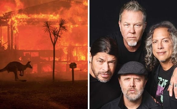 Metallica dona 750 mil dólares a bomberos para ayudar a apagar incendios en Australia