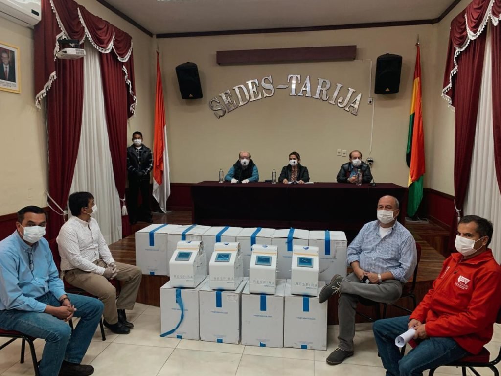 Las 4 frases más destacadas de Áñez en la entrega de respiradores al Sedes Tarija