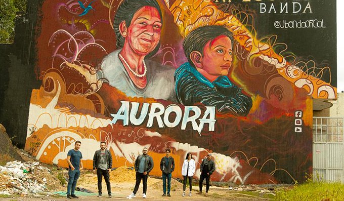 U Banda revela la portada de su disco con uno de los murales más grandes de Latinoamérica