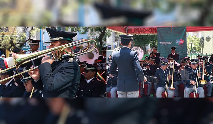 Banda Municipal Eduardo Caba conmemoró 177 años del Himno Nacional