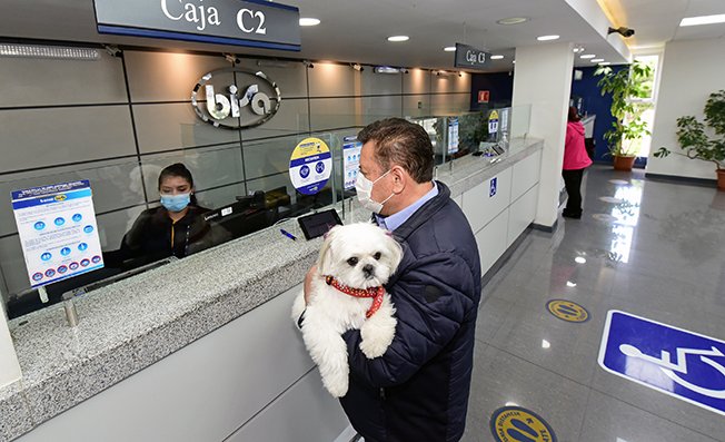 Las mascotas son bienvenidas en todas las agencias de Banco BISA