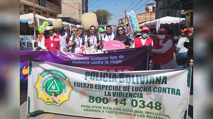 INTI apoya campaña de lucha contra la violencia de género en la festividad de Urkupiña