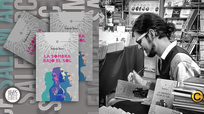 Presentan el libro «La sombra bajo el sol» de Salem Arce