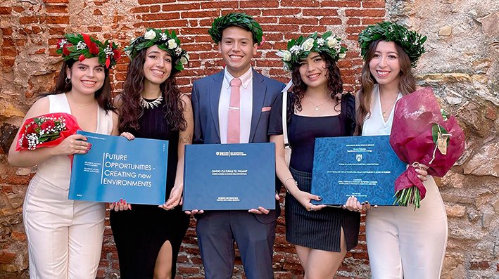 UPSA presenta seis nuevos graduados con doble titulación en la Universidad de Génova (Italia)