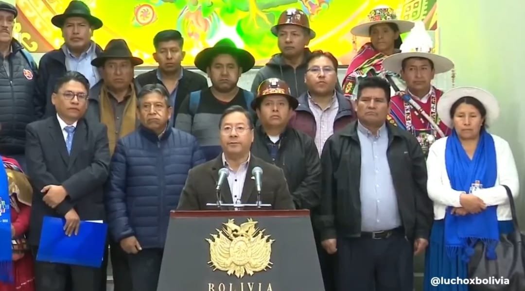 Presidente Arce abroga polémico Decreto Supremo 5143 de Derechos Reales tras presión de sectotres sociales