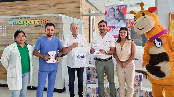 Mi Bebé y Fundación Dunn Cares entregan pañales y promueven la salud infantil en el Hospital de Niños
