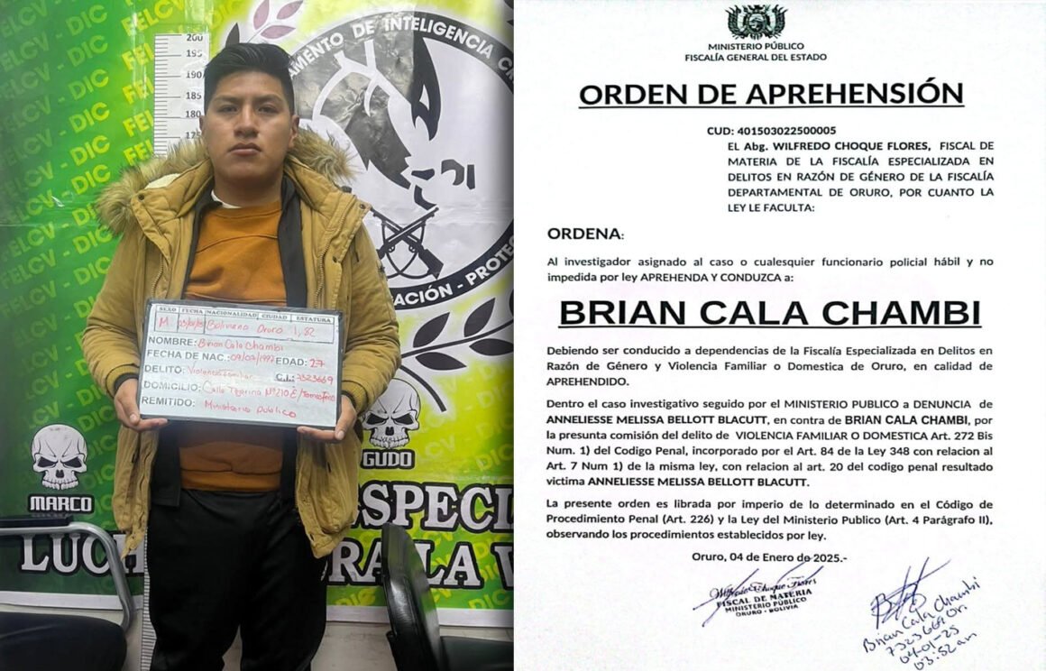 En Oruro: Funcionario policial es enviado a prisión preventiva por caso de violencia familiar