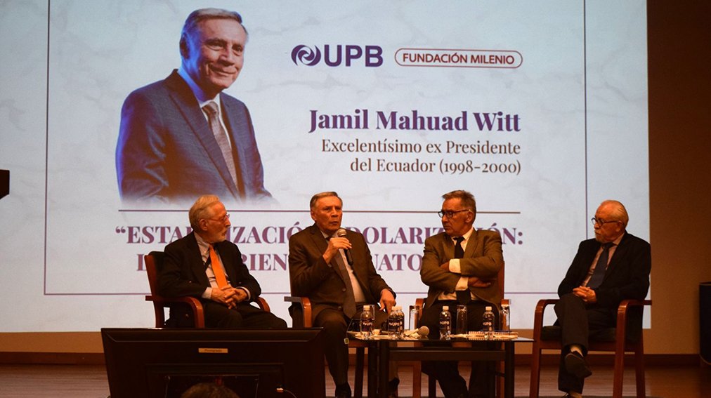 Jamil Mahuad Witt, ex presidente de Ecuador, compartió su experiencia con la dolarización