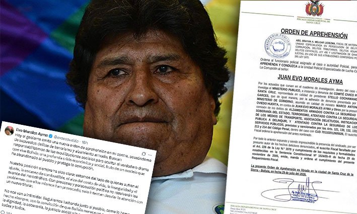 Evo Morales suma una segunda orden de aprehensión: la Fiscalía lo investiga por terrorismo y otros delitos vinculados a los 53 días de bloqueos