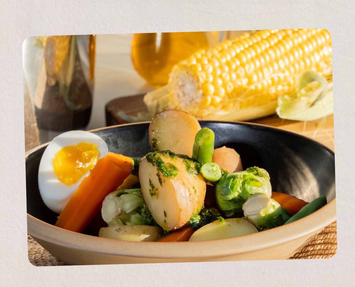 Invierno acogedor: Estofado de pollo y ensalada tibia