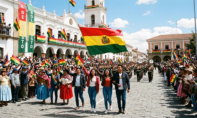 Bolivia conmemora 201 años de independencia con actos oficiales y un renovado fervor patrio