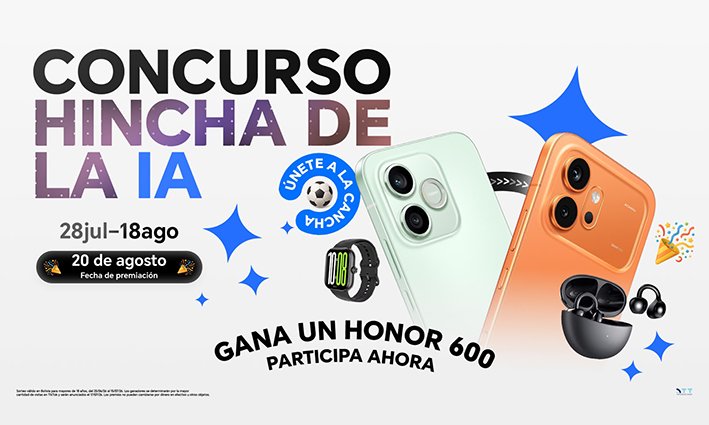 HONOR impulsa la creatividad digital en Bolivia con el lanzamiento del concurso «Hincha de la IA»