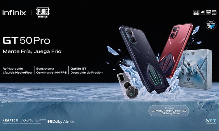 INFINIX presenta el nuevo GT 50 PRO en Bolivia, el teléfono con refrigeración líquida más grande de la industria